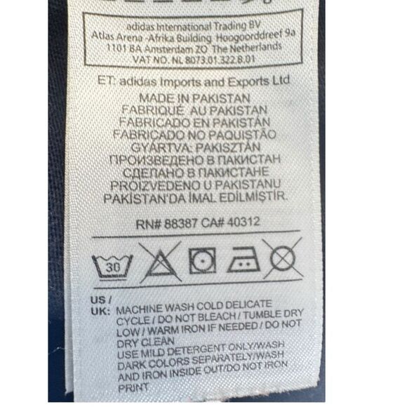 Adidas Black Short Sleeve Tee with Trefoil Logo Sz XS - Picture 9 of 11